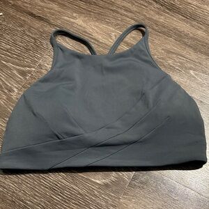 Lululemon Flow Y Wrap Bra Oil Gray